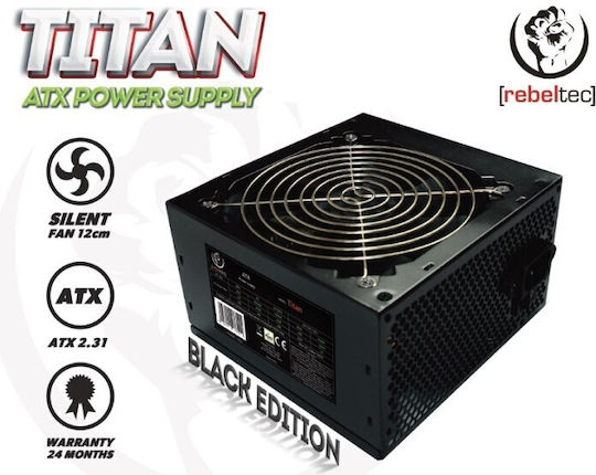 Rebeltec Titan 450W Black Computer Power Supply Full Wired