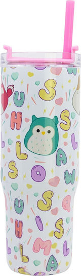 Stor Kids Water Bottle Thermos Stainless Steel with Straw 940ml