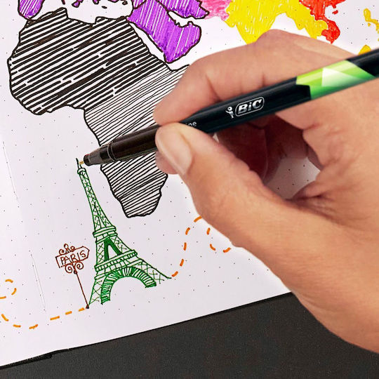 BIC Pastel Intensity Fine Pastel Μαρκαδόροι Σχεδίου Fine Pastel Σετ 6 χρώματα