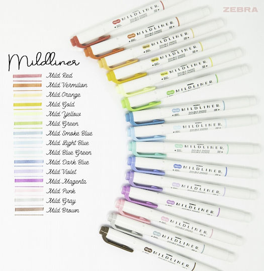 Zebra Marker Soft & Mild Set 15Stück