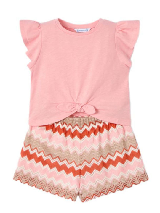 Kids' Set with Shorts Summer 2pcs Salmon