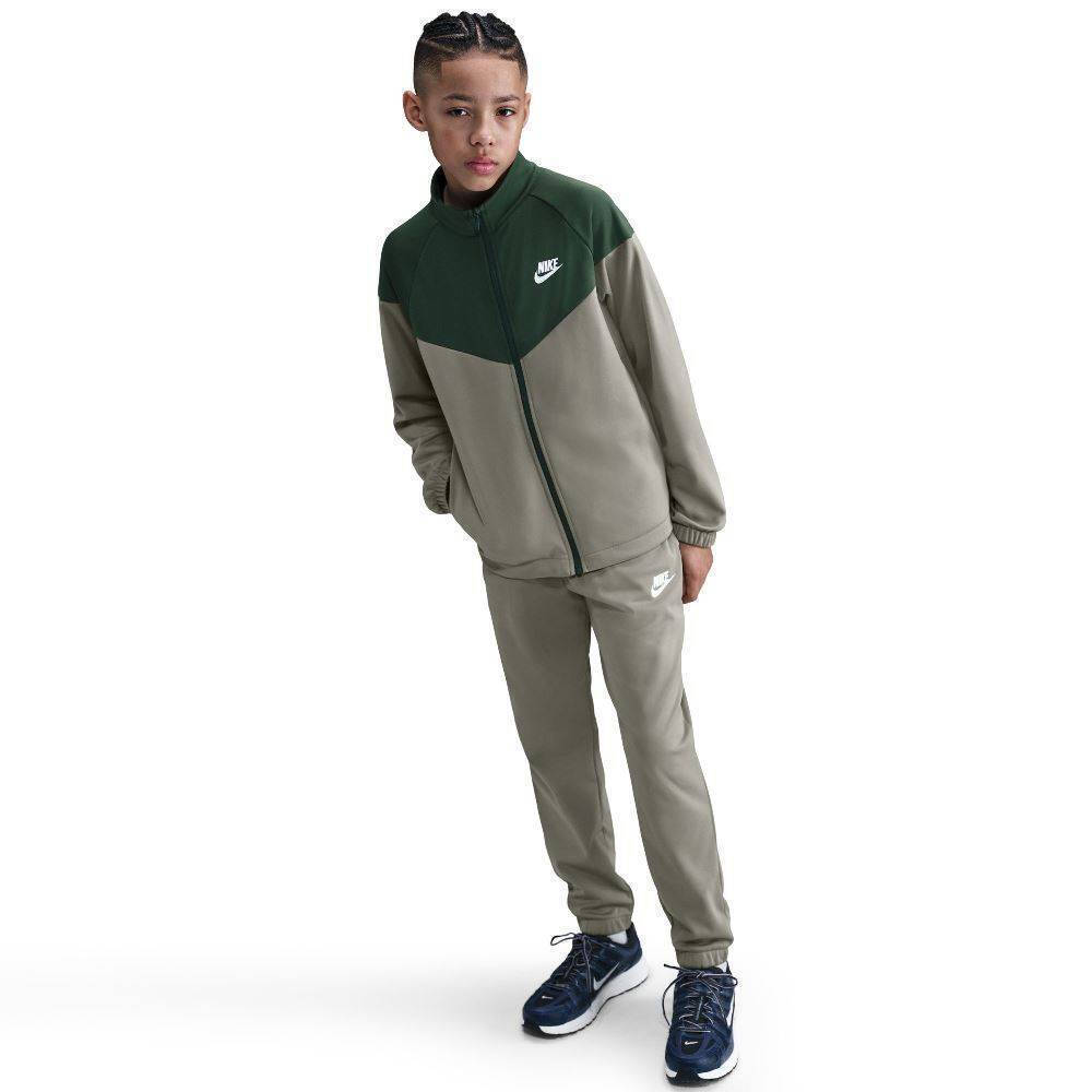 grey and green nike tracksuit