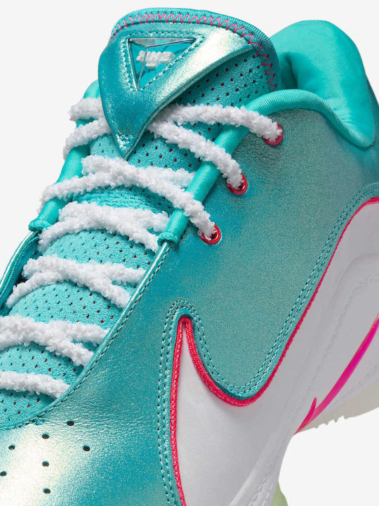 LeBron 22 "Limelight" Χαμηλά Μπασκετικά Παπούτσια Solar Red / White / Vapor Green / Dusty Cactus