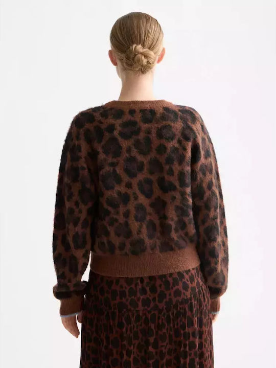 Women's Sweater Woolen Leopard