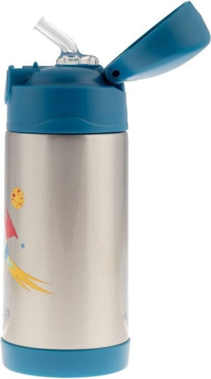 Sj121298a Stephen Joseph Thermosflasche aus Edelstahl Doppelwand Rakete 350ml