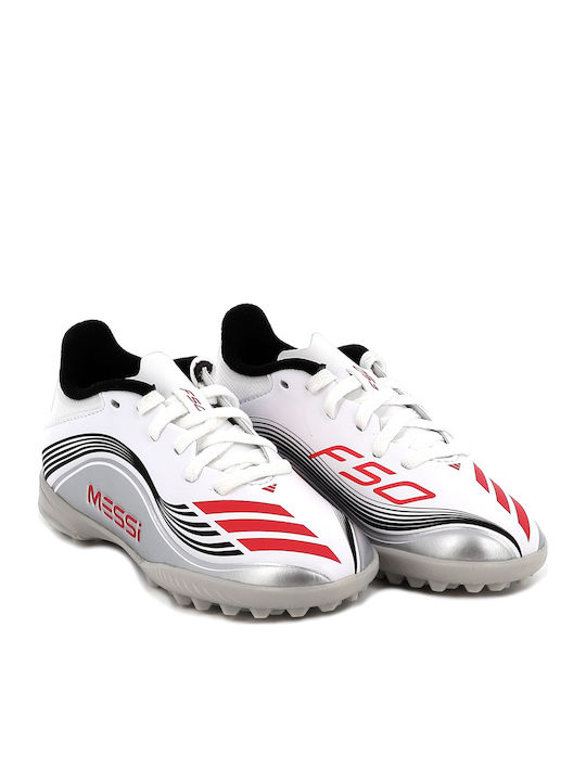 F50 Messi League TF Kids Soccer Cleats And Shoes Turf White