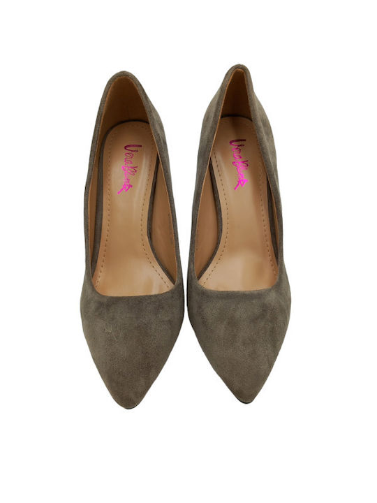 Suede Γόβες Καφέ