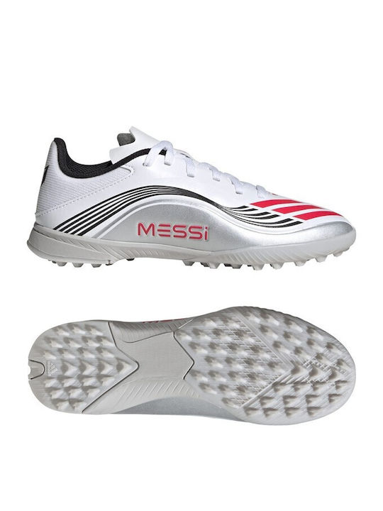 F50 Messi League TF Kids Soccer Cleats And Shoes Turf White
