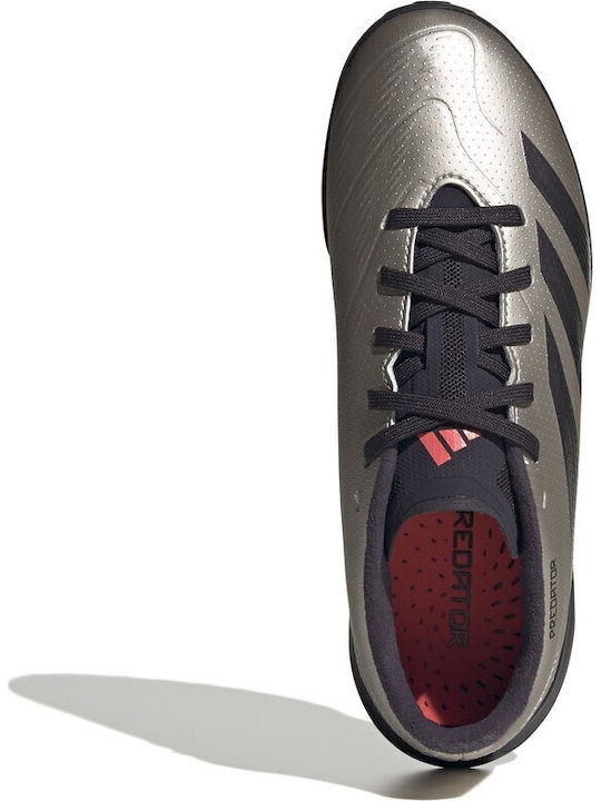Predator League Kids Turf Soccer Shoes Silver