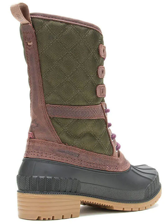 Damenstiefel Khaki