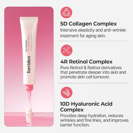 Torriden Cellmazing Straffend Creme Augen mit Retinol 30ml