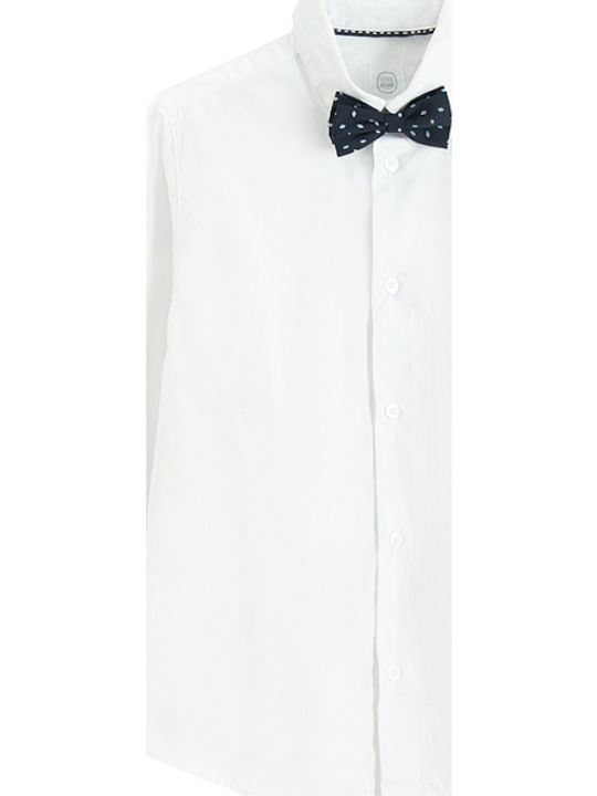 3-Piece Clothing Set White Long-Sleeved Shirt Dark Blue Bow Tie Vest Mix Ccb3110253-00