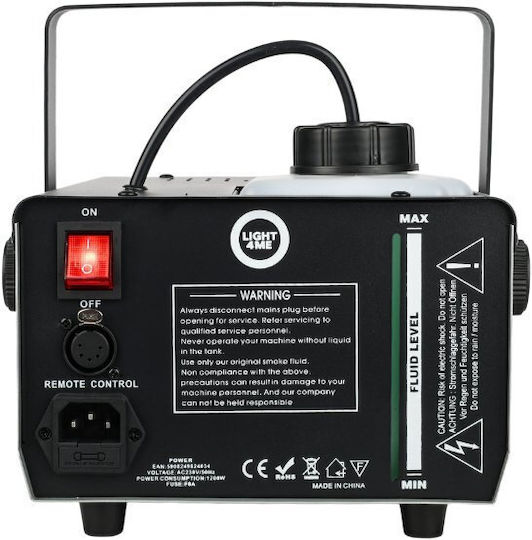 Light4me Машина за мъгла 1200W с Безжичен контролер