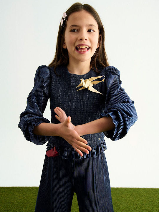 Kids' Set with Pants Winter 2pcs Navy Blue