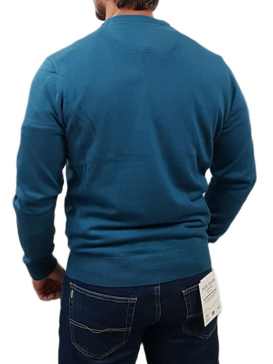 Long Sleeve Sweater Petrol Melange