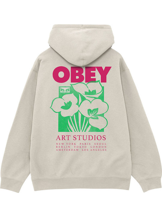 Beige Hoodie Sweatshirt