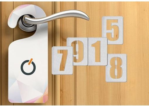 Metalor Πινακίδα με Αριθμό 4 σε Ασημί Χρώμα 8cm 166-10724#PR04