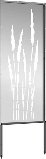 Vidaxl Placă Decorativă de Grădină Argintie 50 x 140 cm