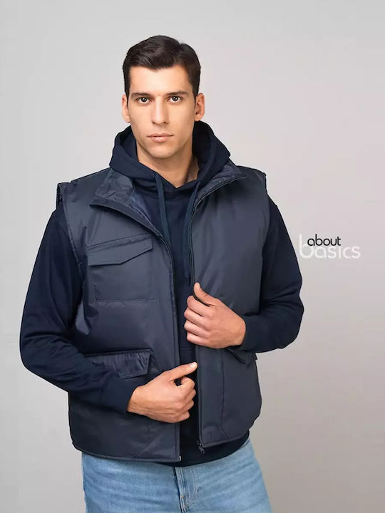 About Basics Bărbați Vestă de siguranță Negru