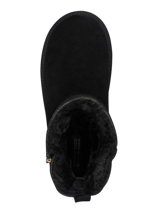 Leather Women's Ankle Boots Black