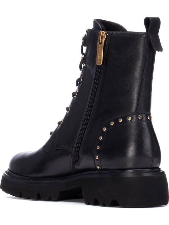 Leather Women's Ankle Boots Black
