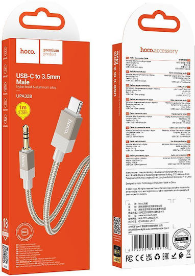 Hoco USB 2.0 Cable USB-C male - 3.5mm Gold 1m (306327)