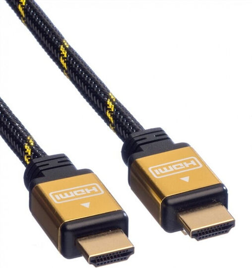 Roline Unghiul Cablu HDMI de sex masculin - HDMI de sex masculin 15m Negru