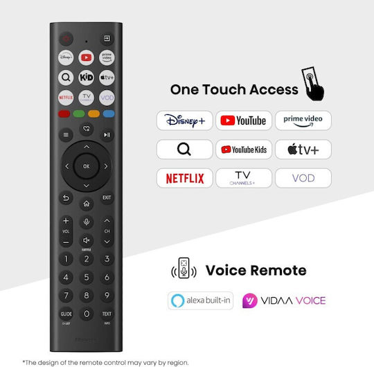 Hisense Smart Television 43" 4K UHD QLED E7Q Pro HDR (2025)