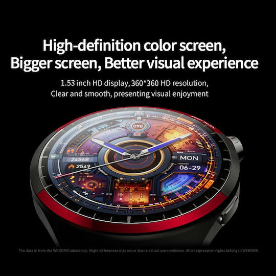 WK WH-05 Smartwatch με Παλμογράφο (Μαύρο)