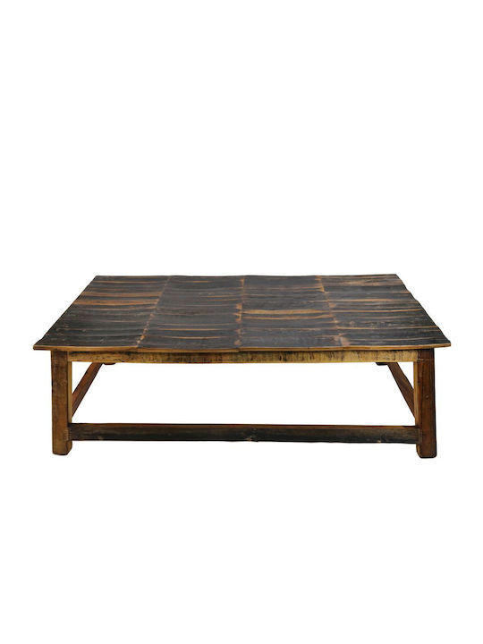 Rectangular Central Coffee Table Wooden Tabac Brown M120xL70xH38cm