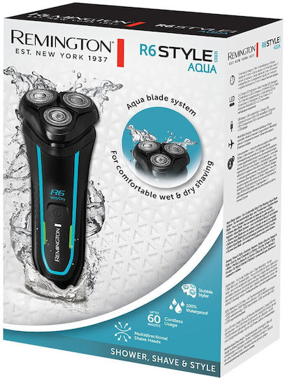 Remington R6000 Περιστρεφόμενη Ξυριστική Μηχανή Προσώπου Επαναφορτιζόμενη