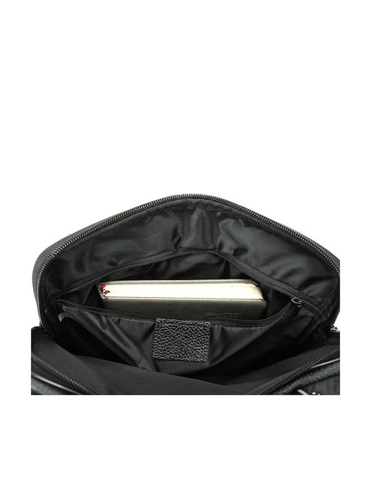 Herren Ledertasche Schulter / Crossbody Schwarz