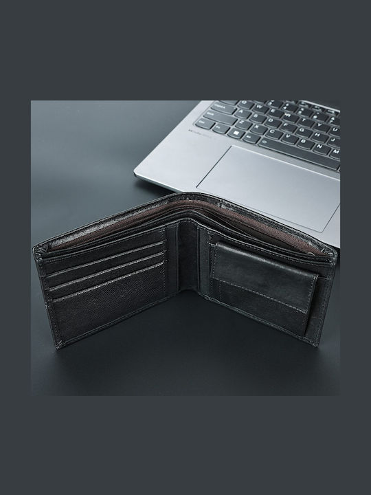 Leather Men's Wallet with RFID Black