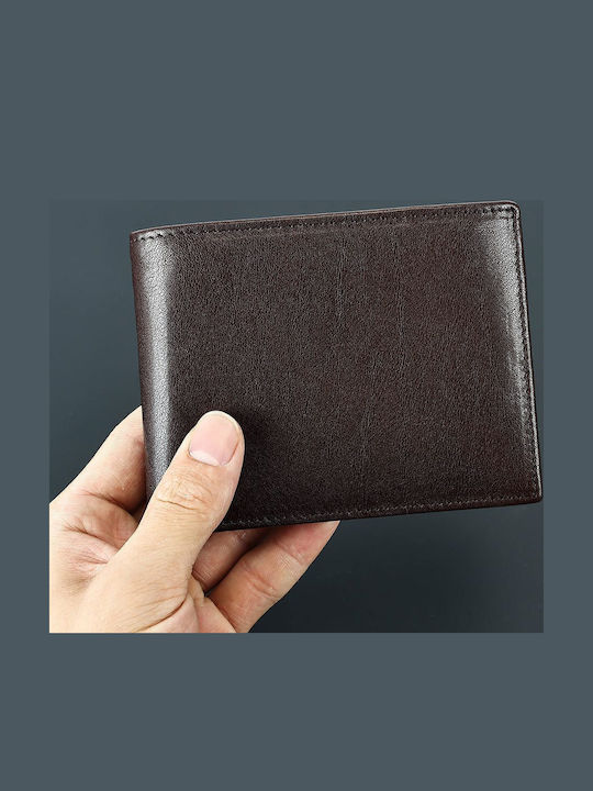 Кожено Мъжки Портфейл с RFID Кафяв