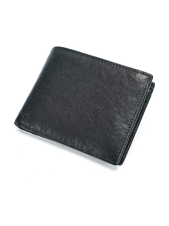 Leather Men's Wallet with RFID Black
