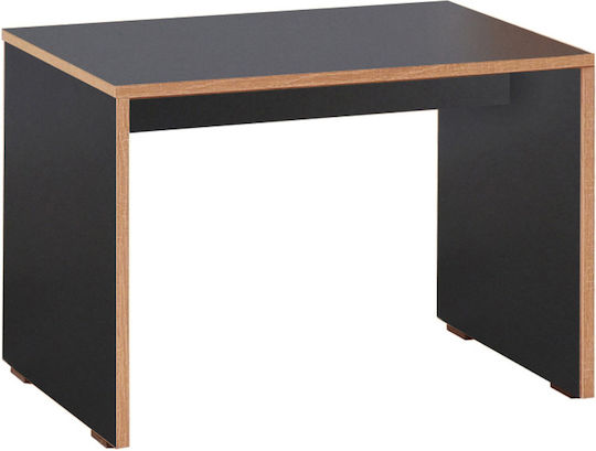 Rechteckiger Beistelltisch Rio Holz Anthrazit M60xL40xH43cm Megapap