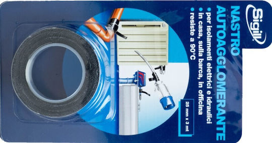 Nastroflex Αυτοβουλκανιζόμενη Μονωτική Ταινία 25mm x 3m Sigill Λευκή