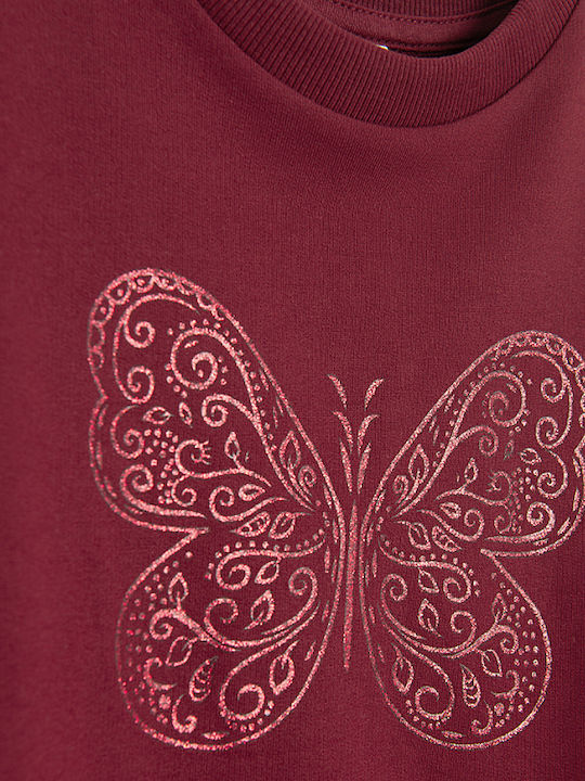 Kids Sweatshirt Bordeaux, Red