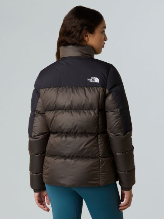 Diablo Women's Puffer Jacket for Winter Smokey Brown, Black Heather, Black