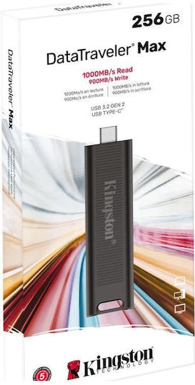 Kingston Datatraveler Exodia S 256GB USB 3.2 Стик Черен