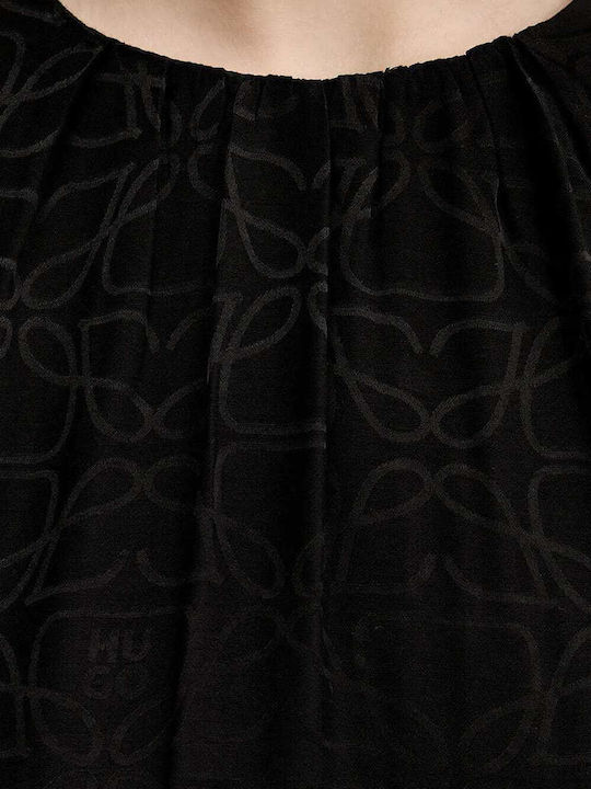Naironi Summer Mini Dress Black