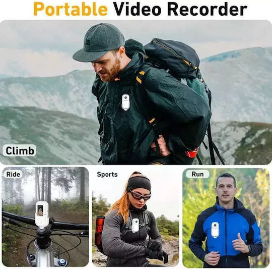 Andowl Q-SA3 128GB Action Camera 4K Ultra HD Μαύρη