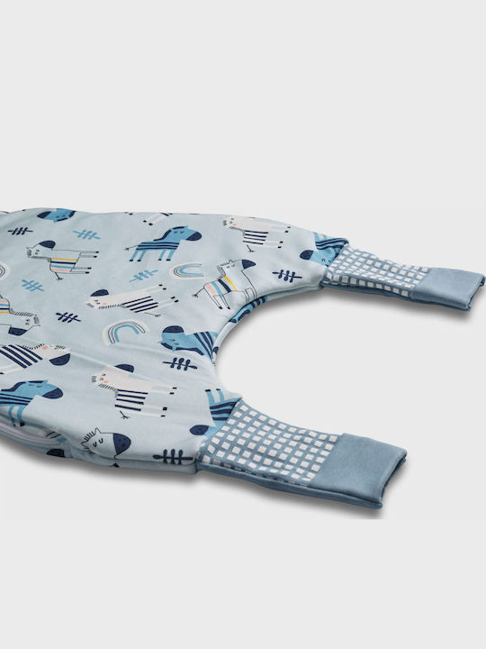 Tender Winter Sleeping Bag with Feet 2.5 Tog Sky Blue with Detachable Sleeves