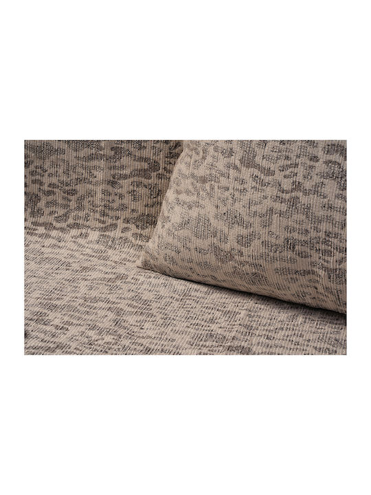 Beauty Home Throws Set 2 pcs Chenille Beige 8643Set2