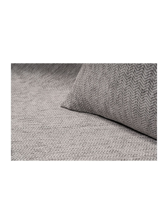 Beauty Home Σετ Ριχτάρια 3τμχ Chenille Γκρι
