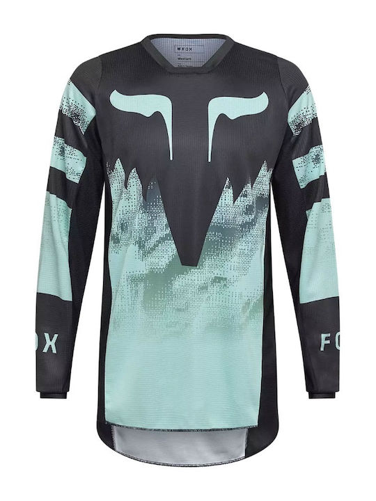 Fox Pentru bărbați Tricou Motocross Mânecă lungă Turcoaz Culoare