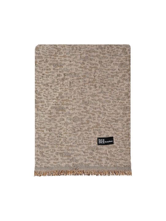 Beauty Home Σετ Ριχτάρια 3τμχ Chenille Μπεζ