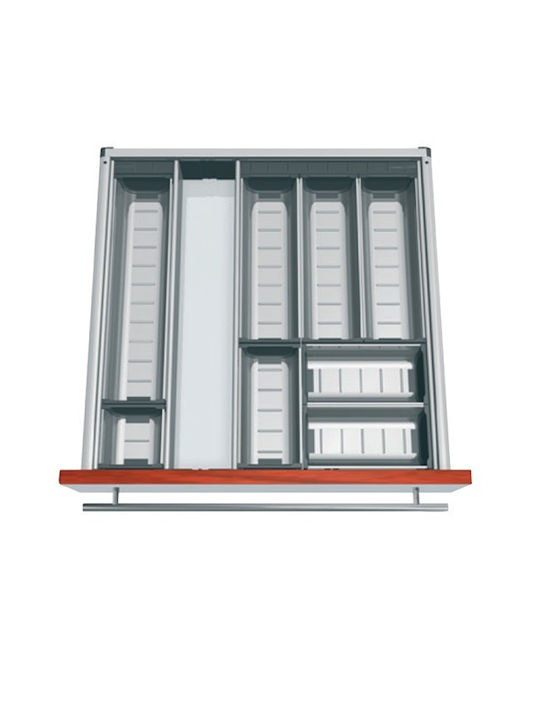 Blum Κουταλοθήκη Συρταριού Inox 120x48εκ. Ασημί