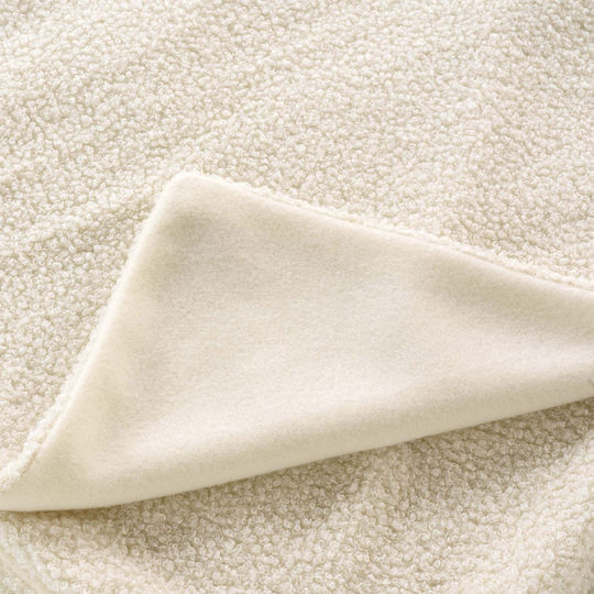 L-c Wooly Cuverturi Pentru Canapea De Fotoliu Bouclé 180x220cm Natural