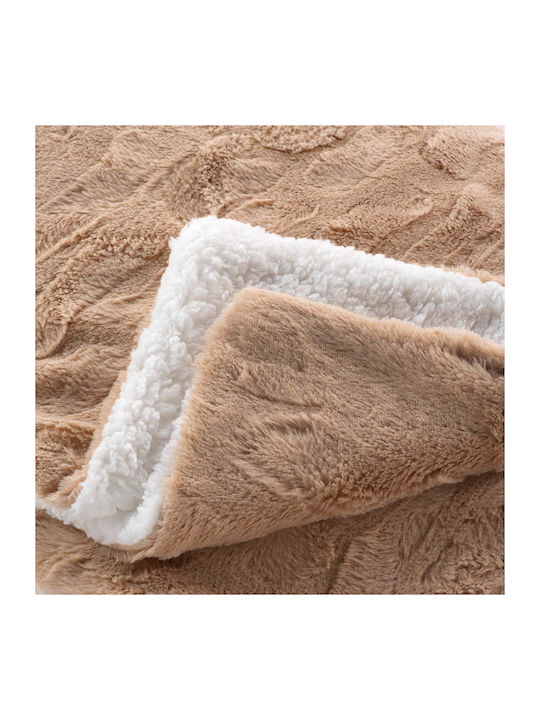 L-c Foxy Ριχτάρι Πολυθρόνας Γούνινο 180x220εκ. Sable